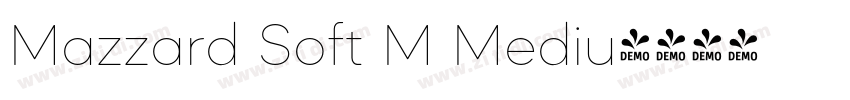 Mazzard Soft M Mediu字体转换